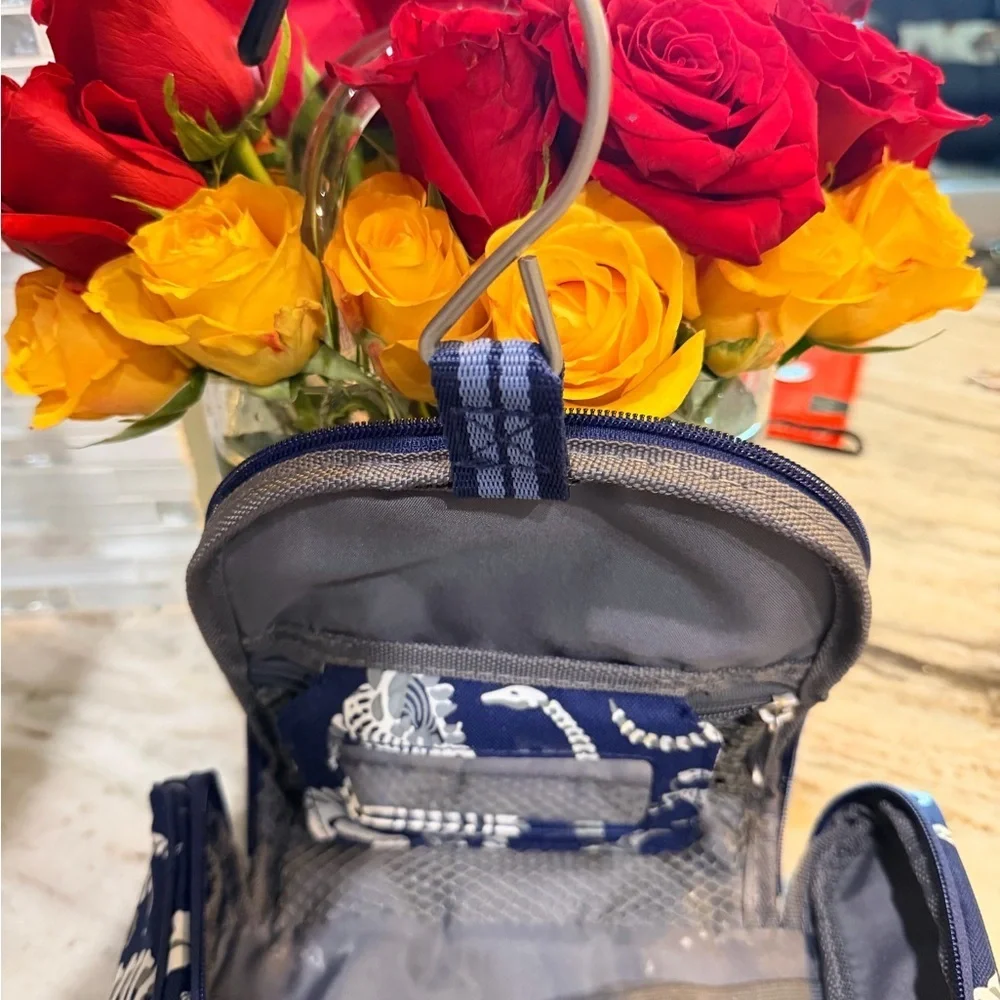 Mackenzie Navy Dino Bones Glow-in-the-Dark Toiletry Bag